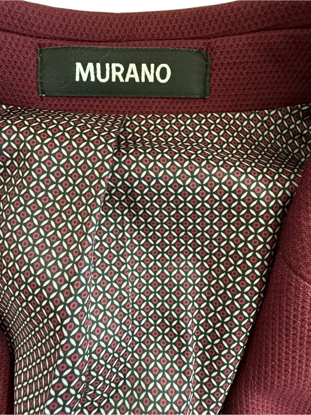 Murano Boys' Burgundy Blazer with Notch Lapel